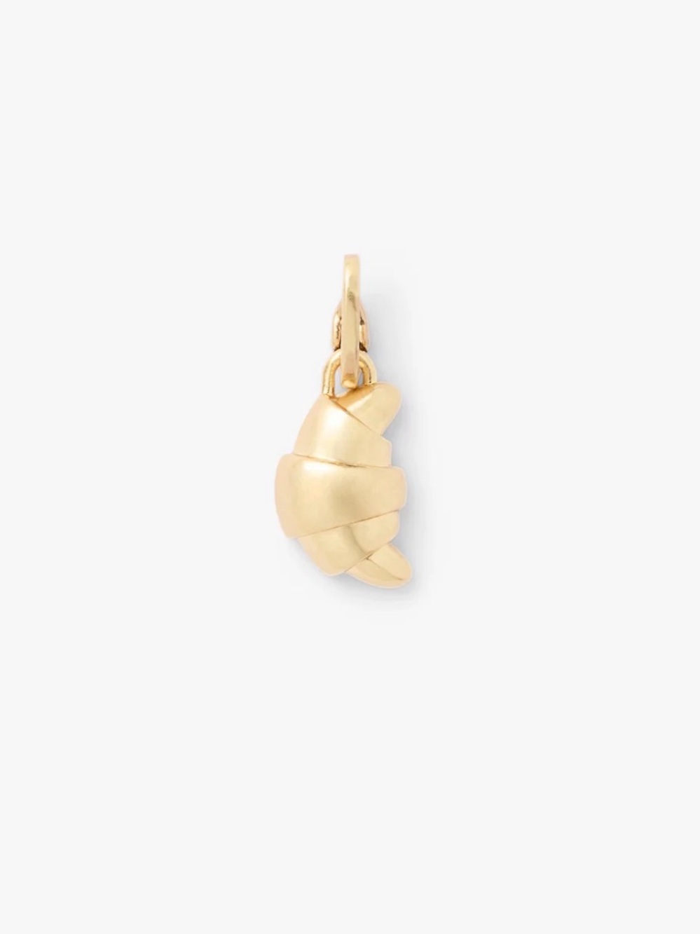 Clare V Croissant Charm Vintage Gold